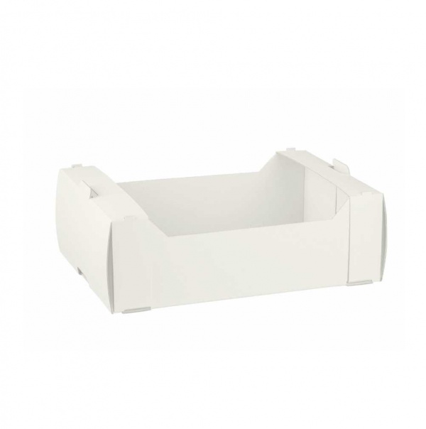 Caixote em cartão branco