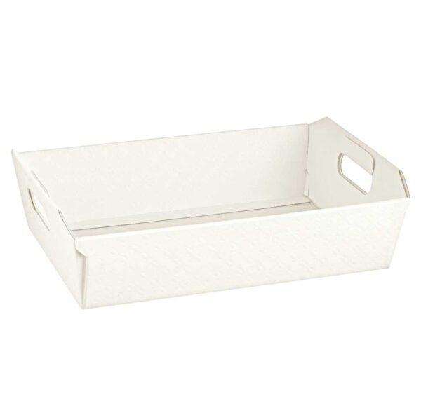 Tabuleiro em cartão acolchoado branco