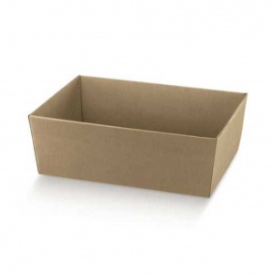 Vaso de base rectangular em cartão kraft