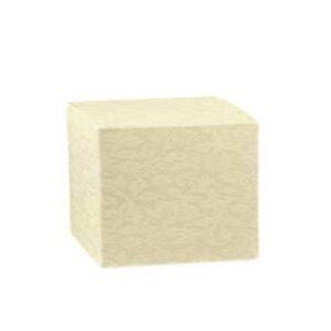Cubo em cartão relevo floral