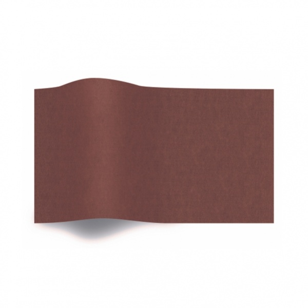 Folha de papel de seda castanho