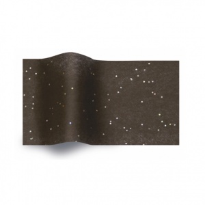 Folha de papel de seda salpico preto