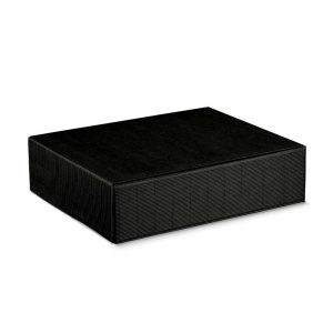Caixa para garrafas em cartão canelado preto