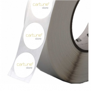 Bobine de Autocolantes Circulares com Impressão