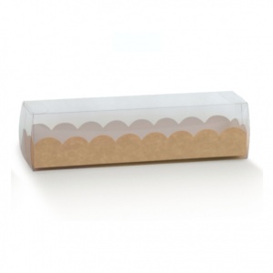 Prisma horizontal com base em cartolina kraft
